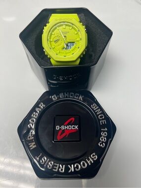 G-Shock Neon Yellow Resin Sport Watch